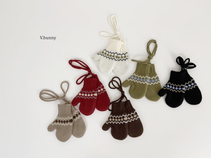 V Bunny - Korean Children Fashion - #prettylittlegirls - Stripe Pattern Gloves - 4