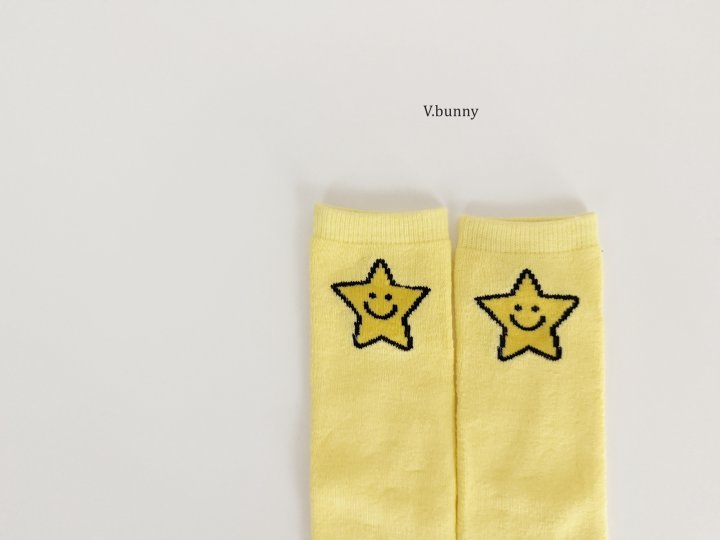 V Bunny - Korean Children Fashion - #todddlerfashion - Shooting Star Socks Set - 7