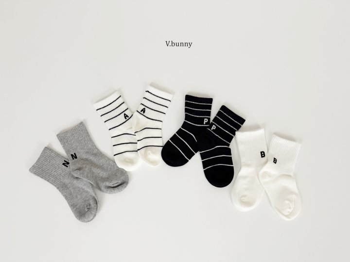 V Bunny - Korean Children Fashion - #toddlerclothing - NBP Socks Set - 11