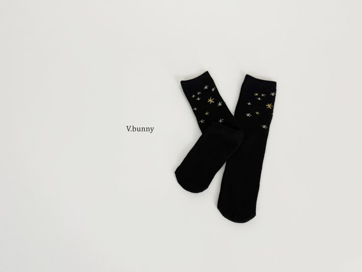 V Bunny - Korean Children Fashion - #toddlerclothing - Shooting Star Socks Set - 8