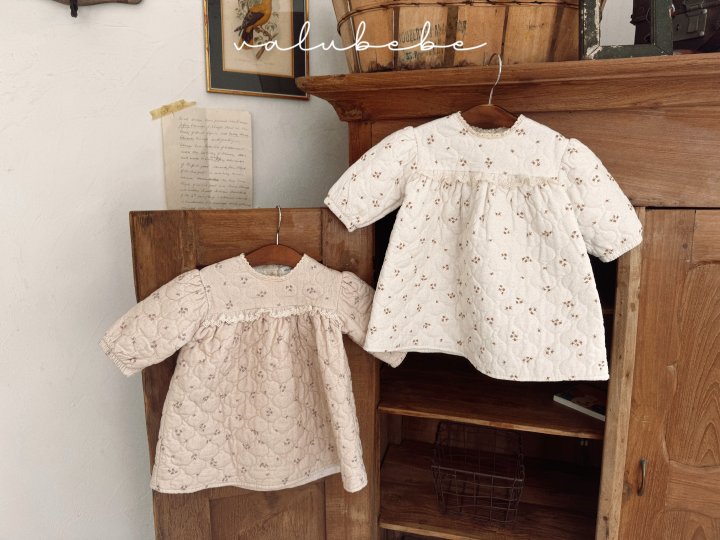 Valu Bebe - Korean Baby Fashion - #smilingbaby - Lace Padded One-piece (Bebe) - 4