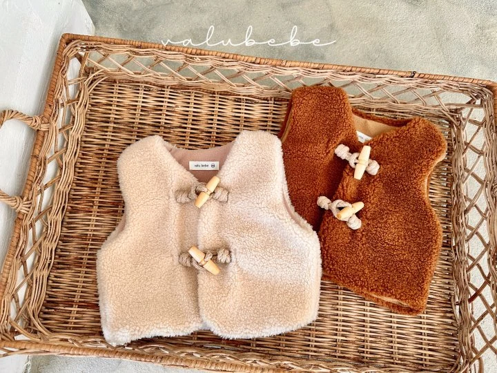 Valu Bebe - Korean Baby Fashion - #onlinebabyshop - Fleece Vest 25 (Bebe) - 4