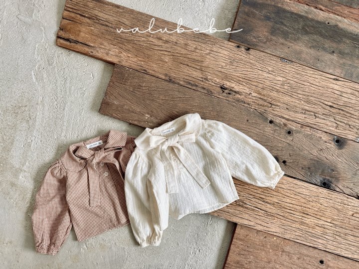 Valu Bebe - Korean Baby Fashion - #babyboutique - Nette Ribbon Blouse (Bebe)