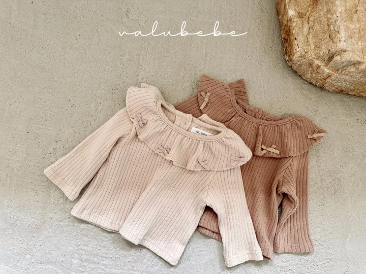 Valu Bebe - Korean Baby Fashion - #babyboutique - Ribbon Frill Tee (Bebe)