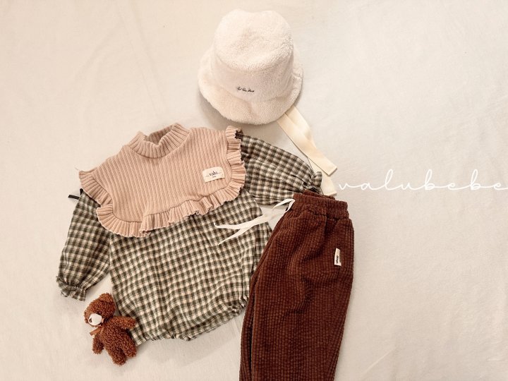 Valu Bebe - Korean Baby Fashion - #babyboutique - Frill Collar Ribbon Suit (Bebe) - 9