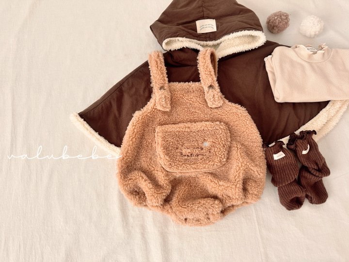 Valu Bebe - Korean Baby Fashion - #babyboutiqueclothing - Cone Shaped Fleece Hooded Cape (Bebe) - 8