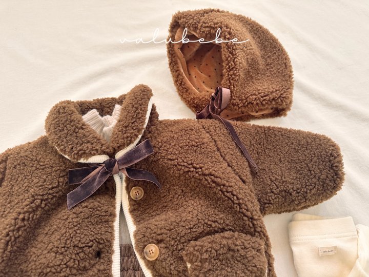 Valu Bebe - Korean Baby Fashion - #babyboutiqueclothing - Reversible Fleece Bonnet Hat (Bebe) - 7