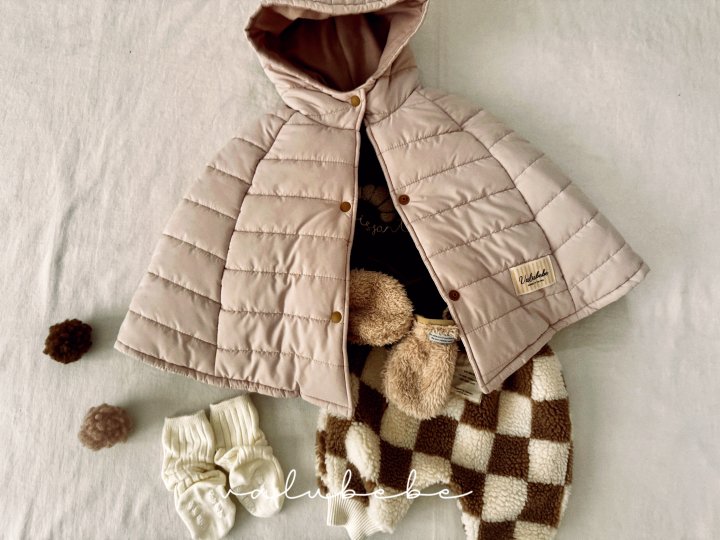Valu Bebe - Korean Baby Fashion - #babyboutiqueclothing - Padded Hood Cape (Bebe) - 9