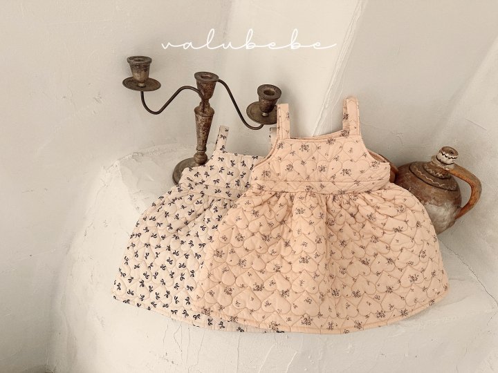 Valu Bebe - Korean Baby Fashion - #babyboutiqueclothing - Chouchou Quilted One-piece (Bebe)