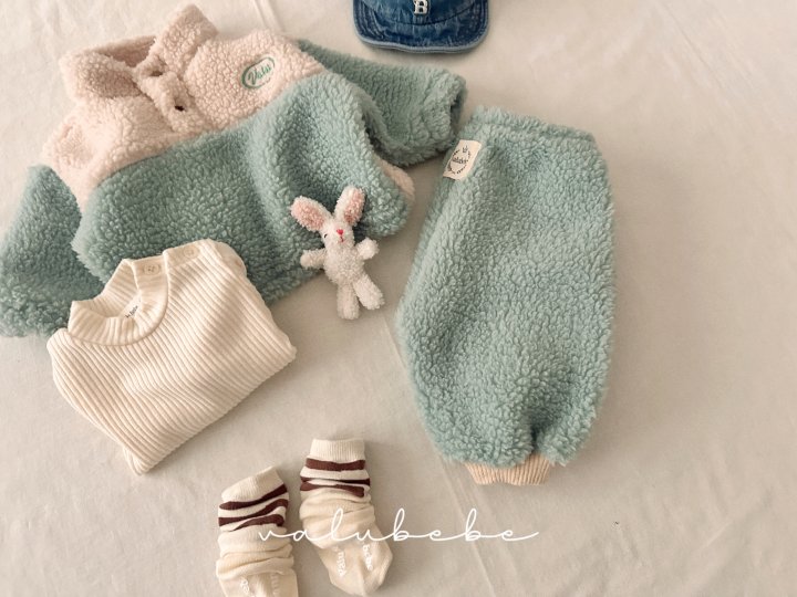 Valu Bebe - Korean Baby Fashion - #babyboutiqueclothing - Fuzzy Fleece Jogger Pants (Bebe) - 12