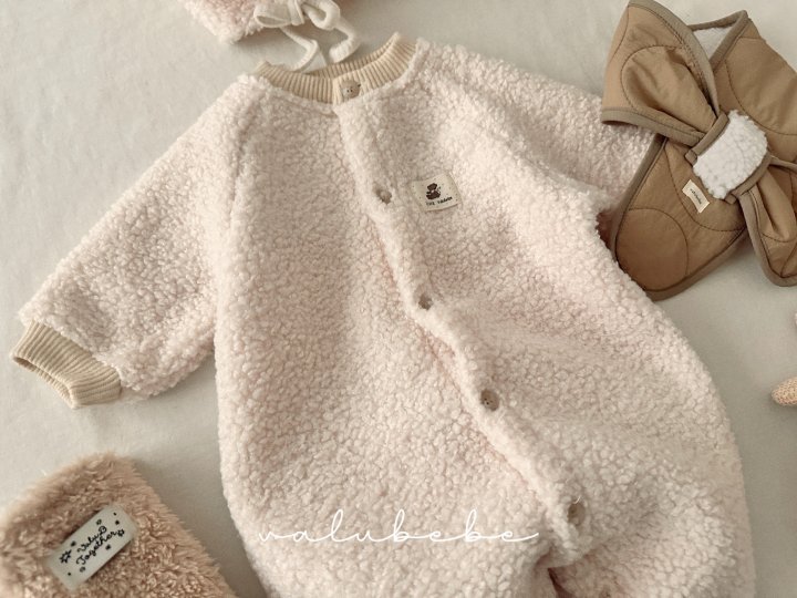 Valu Bebe - Korean Baby Fashion - #babyboutiqueclothing - Velu Teddy Fleece Suit (Bebe) - 9