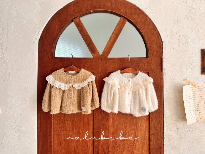 Valu Bebe - Korean Baby Fashion - #babyclothing - Lace Yoke Cardigan (Bebe) - 5