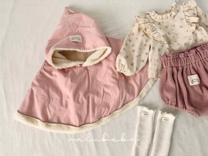 Valu Bebe - Korean Baby Fashion - #babyclothing - Cone Shaped Fleece Hooded Cape (Bebe) - 9