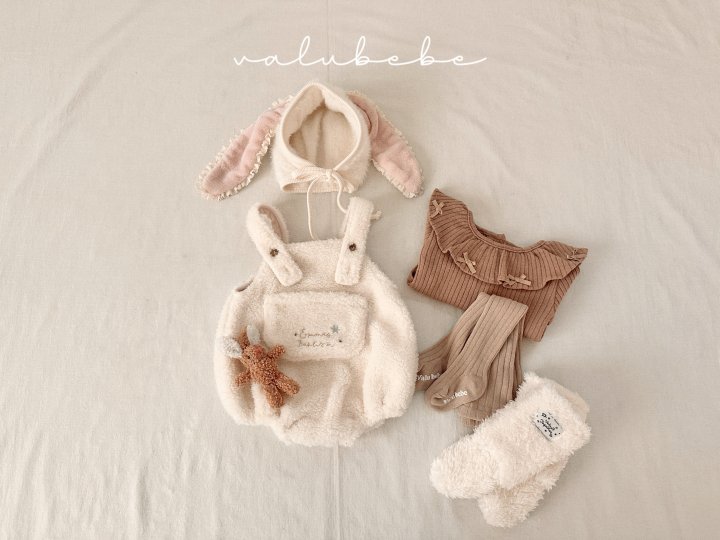 Valu Bebe - Korean Baby Fashion - #babyclothing - Kuu Fleece Suspender Suit (Bebe) - 12