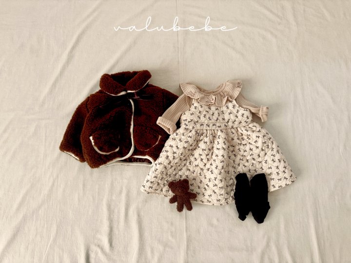 Valu Bebe - Korean Baby Fashion - #babyclothing - Chouchou Quilted One-piece (Bebe) - 2
