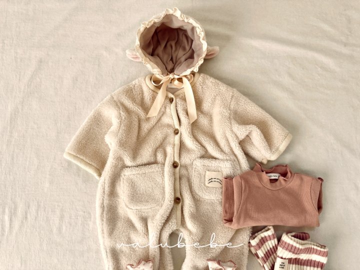 Valu Bebe - Korean Baby Fashion - #babyfashion - Baby Fleece Bonnet Hat (Bebe) - 10