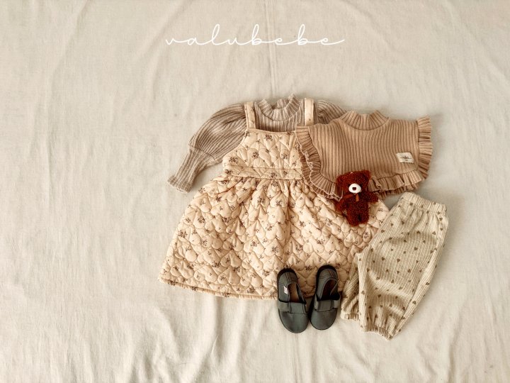 Valu Bebe - Korean Baby Fashion - #babyfashion - Chouchou Quilted One-piece (Bebe) - 3