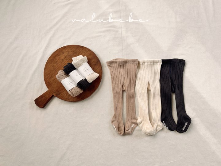 Valu Bebe - Korean Baby Fashion - #babyfashion - Velu Ribbed Tights (Bebe) - 12