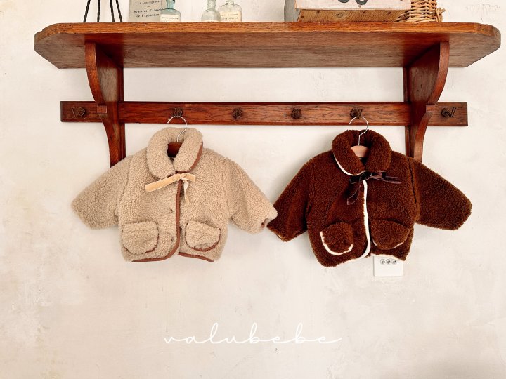 Valu Bebe - Korean Baby Fashion - #babyfashion - Merry Ribbon Fleece Jacket (Bebe) - 5