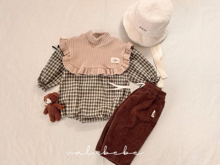 Valu Bebe - Korean Baby Fashion - #babyfashion - Frill Collar Ribbon Suit (Bebe) - 12