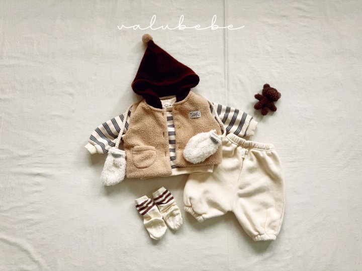 Valu Bebe - Korean Baby Fashion - #babyfashion - Duo Brushed Jogger Pants (Bebe) - 4