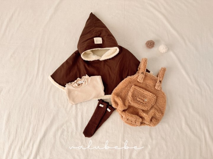 Valu Bebe - Korean Baby Fashion - #babyfever - Cone Shaped Fleece Hooded Cape (Bebe) - 11