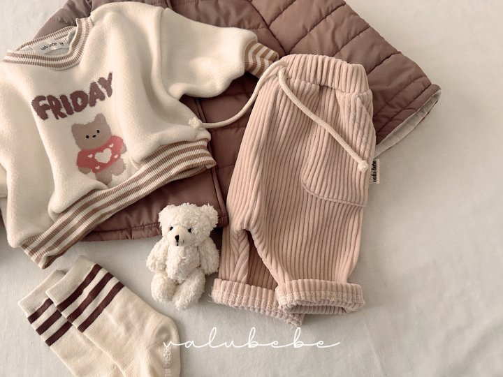 Valu Bebe - Korean Baby Fashion - #babyfever - Kato Ribbed Pants (Bebe) - 11