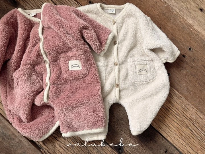 Valu Bebe - Korean Baby Fashion - #babyfever - Pocket Rounded Fleece Suit (Bebe) - 10