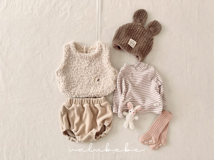 Valu Bebe - Korean Baby Fashion - #babyfever - Boucle Bear Beanie 25 (Bebe) - 8