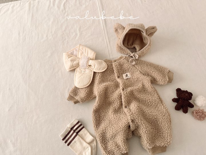Valu Bebe - Korean Baby Fashion - #babyfever - Velu Teddy Fleece Suit (Bebe) - 12