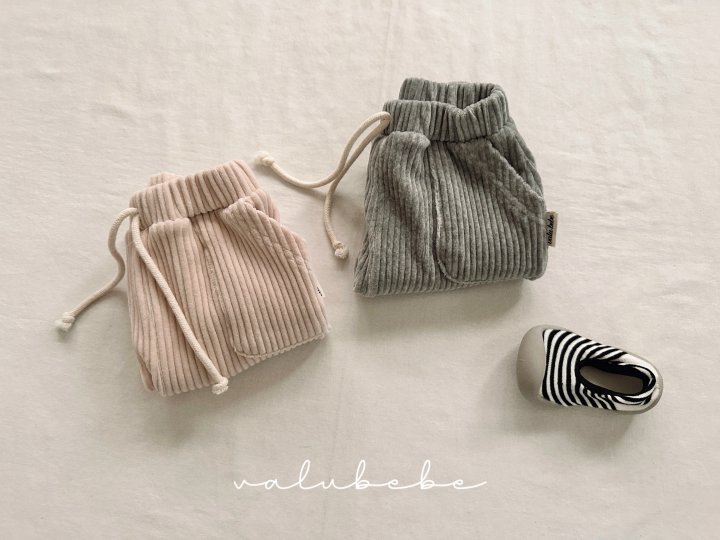 Valu Bebe - Korean Baby Fashion - #babygirlfashion - Kato Ribbed Pants (Bebe) - 12