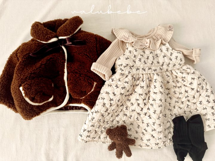 Valu Bebe - Korean Baby Fashion - #babygirlfashion - Chouchou Quilted One-piece (Bebe) - 5