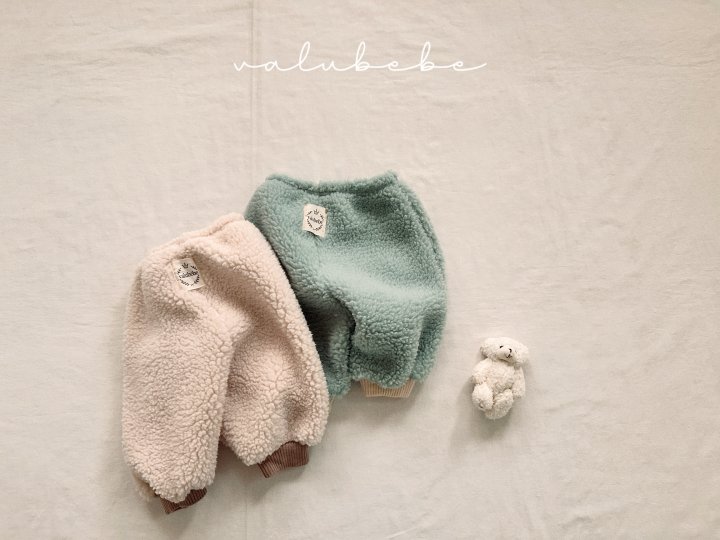 Valu Bebe - Korean Baby Fashion - #babygirlfashion - Fuzzy Fleece Jogger Pants (Bebe)