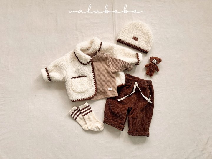 Valu Bebe - Korean Baby Fashion - #babyfever - Soft Mock Neck Tee (Bebe) - 4