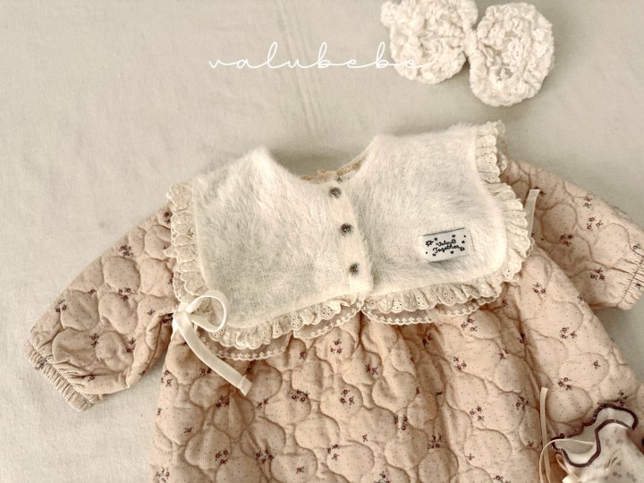 Valu Bebe - Korean Baby Fashion - #babylifestyle - Lace Padded One-piece (Bebe) - 10