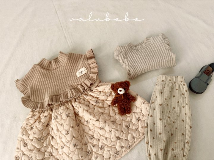 Valu Bebe - Korean Baby Fashion - #babylifestyle - Chouchou Quilted One-piece (Bebe) - 6