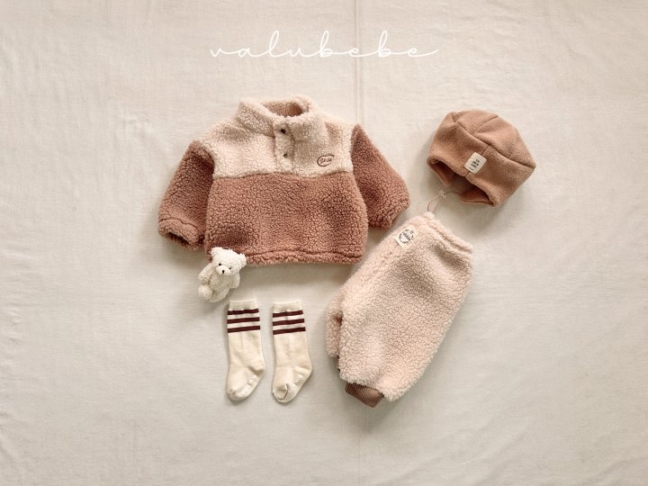 Valu Bebe - Korean Baby Fashion - #babylifestyle - Fuzzy Fleece Jogger Pants (Bebe) - 2