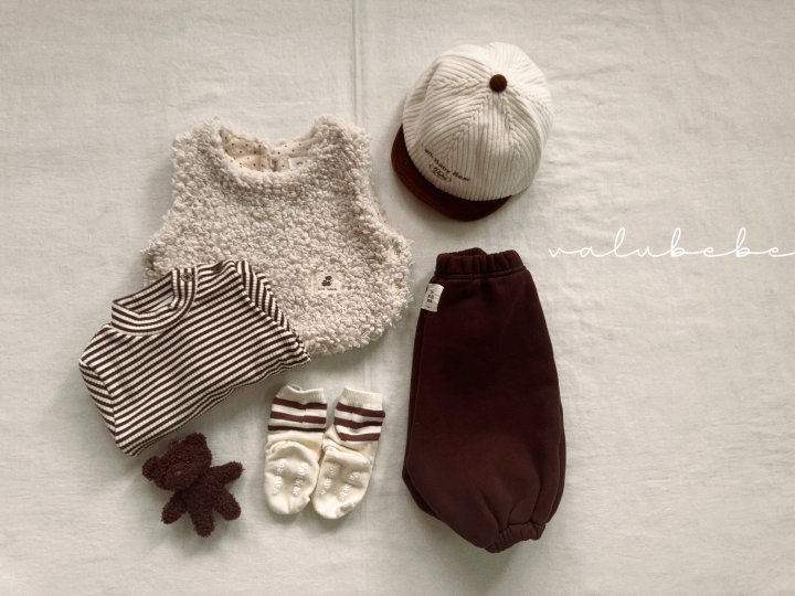 Valu Bebe - Korean Baby Fashion - #babylifestyle - Stripe Mock Neck Tee (Bebe) - 7