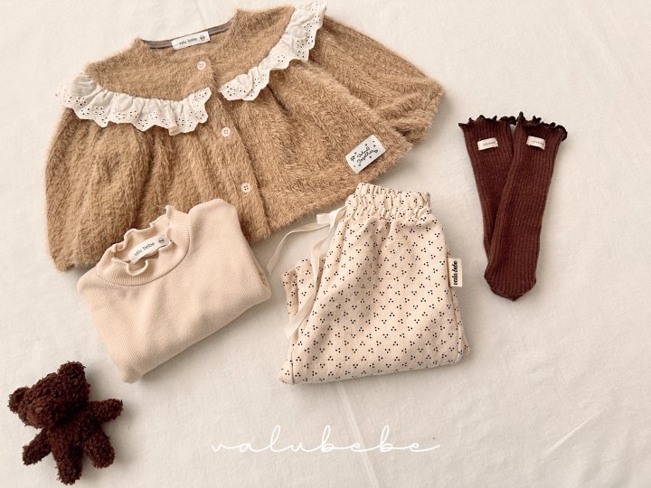 Valu Bebe - Korean Baby Fashion - #babyoninstagram - Lace Yoke Cardigan (Bebe) - 10