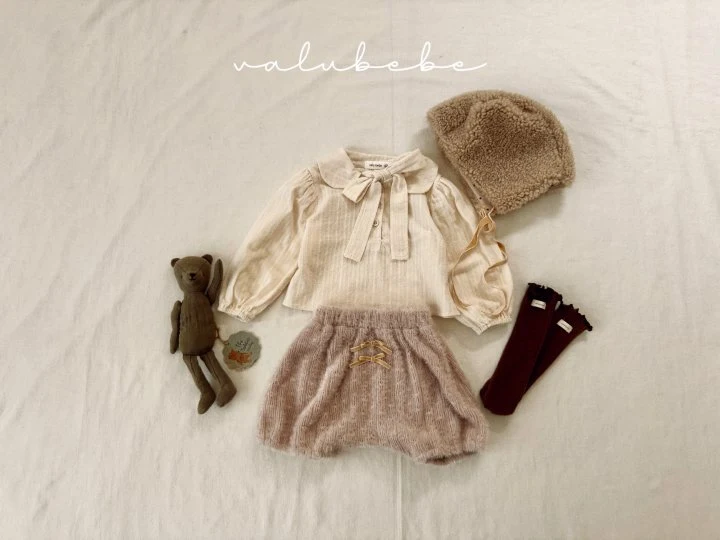 Valu Bebe - Korean Baby Fashion - #babyoninstagram - Nette Ribbon Blouse (Bebe) - 9