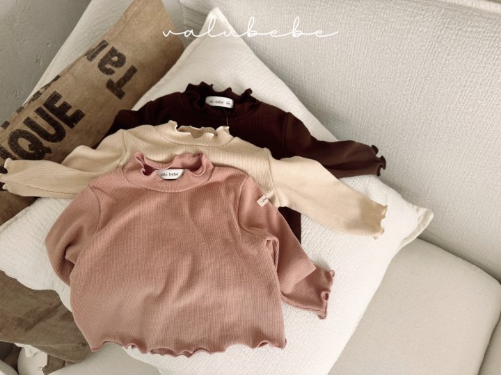 Valu Bebe - Korean Baby Fashion - #babyoninstagram - Wave Mock Neck Tee 25 (Bebe) - 7
