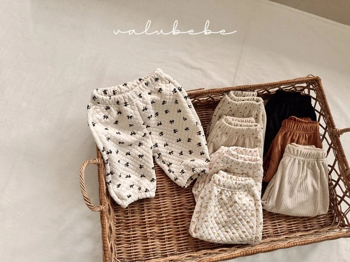 Valu Bebe - Korean Baby Fashion - #babyoninstagram - Winter Embossed Pants 25 (Bebe) - 2