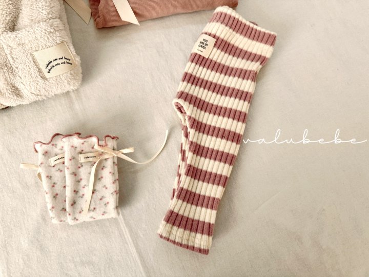 Valu Bebe - Korean Baby Fashion - #babyoninstagram - Stripe Leggings 25 (Bebe) - 9