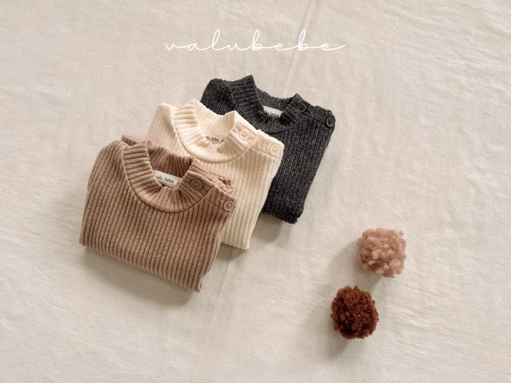Valu Bebe - Korean Baby Fashion - #babyoninstagram - Soft Mock Neck Tee (Bebe) - 6