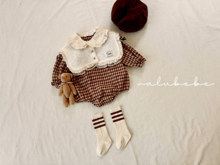 Valu Bebe - Korean Baby Fashion - #babyoninstagram - Frill Collar Ribbon Suit (Bebe)