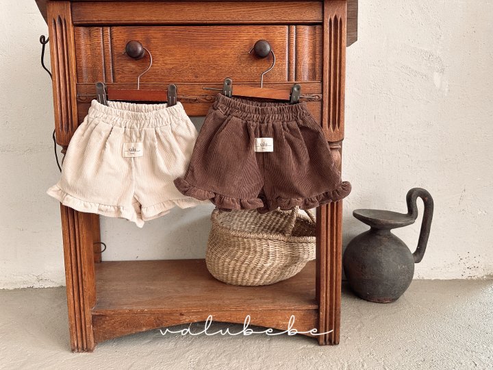 Valu Bebe - Korean Baby Fashion - #babyootd - Frill Half Pants (Bebe)
