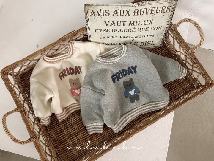Valu Bebe - Korean Baby Fashion - #babyootd - Dog Brushed Sweatshirt (Bebe) - 5