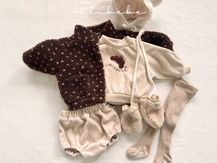 Valu Bebe - Korean Baby Fashion - #babyootd - Soft Velour Bloomer (Bebe) - 7