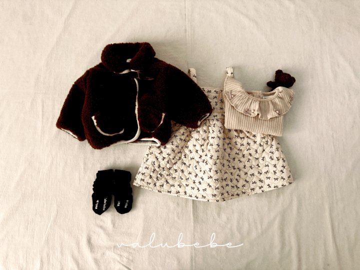 Valu Bebe - Korean Baby Fashion - #babyootd - Chouchou Quilted One-piece (Bebe) - 8