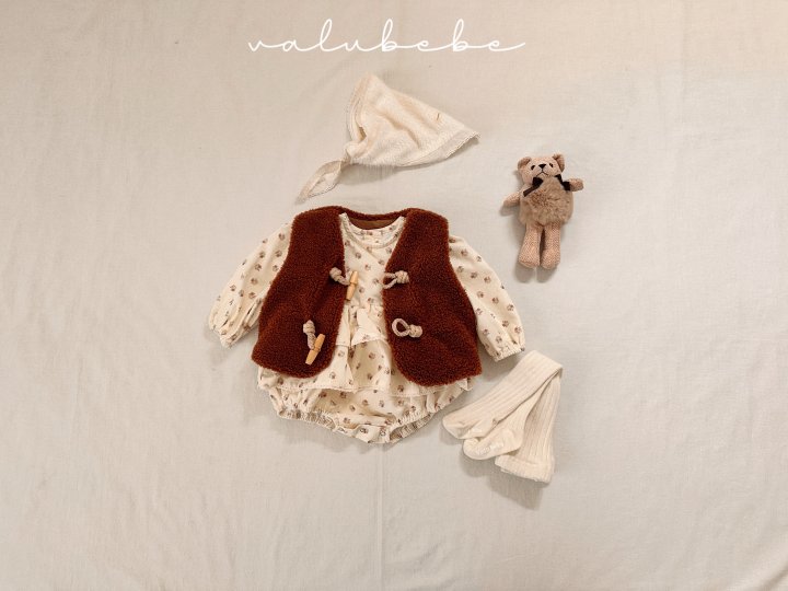 Valu Bebe - Korean Baby Fashion - #babyootd - Boan Frill Suit (Bebe) - 5